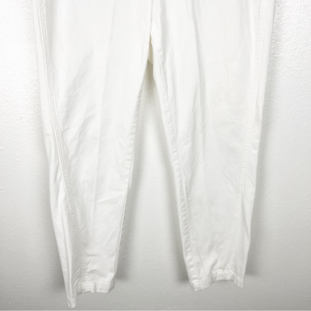 ANTHROPOLOGIE White Chino Relaxed Fit Pants 29 Preppy Neutral Beach Wedding - Picture 12 of 12